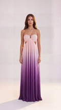 Lavender Haze Pleated Gown