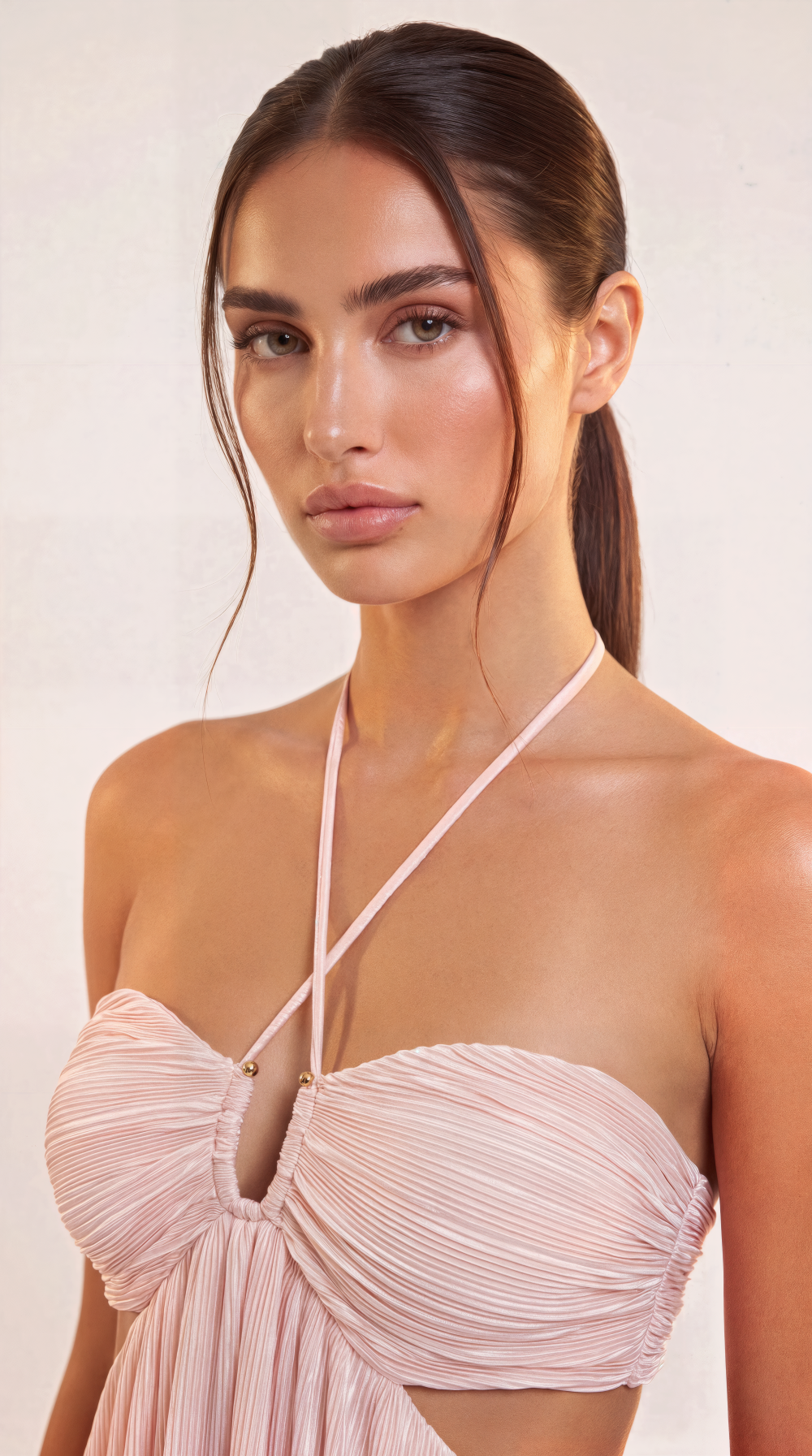 Lavender Haze Pleated Gown