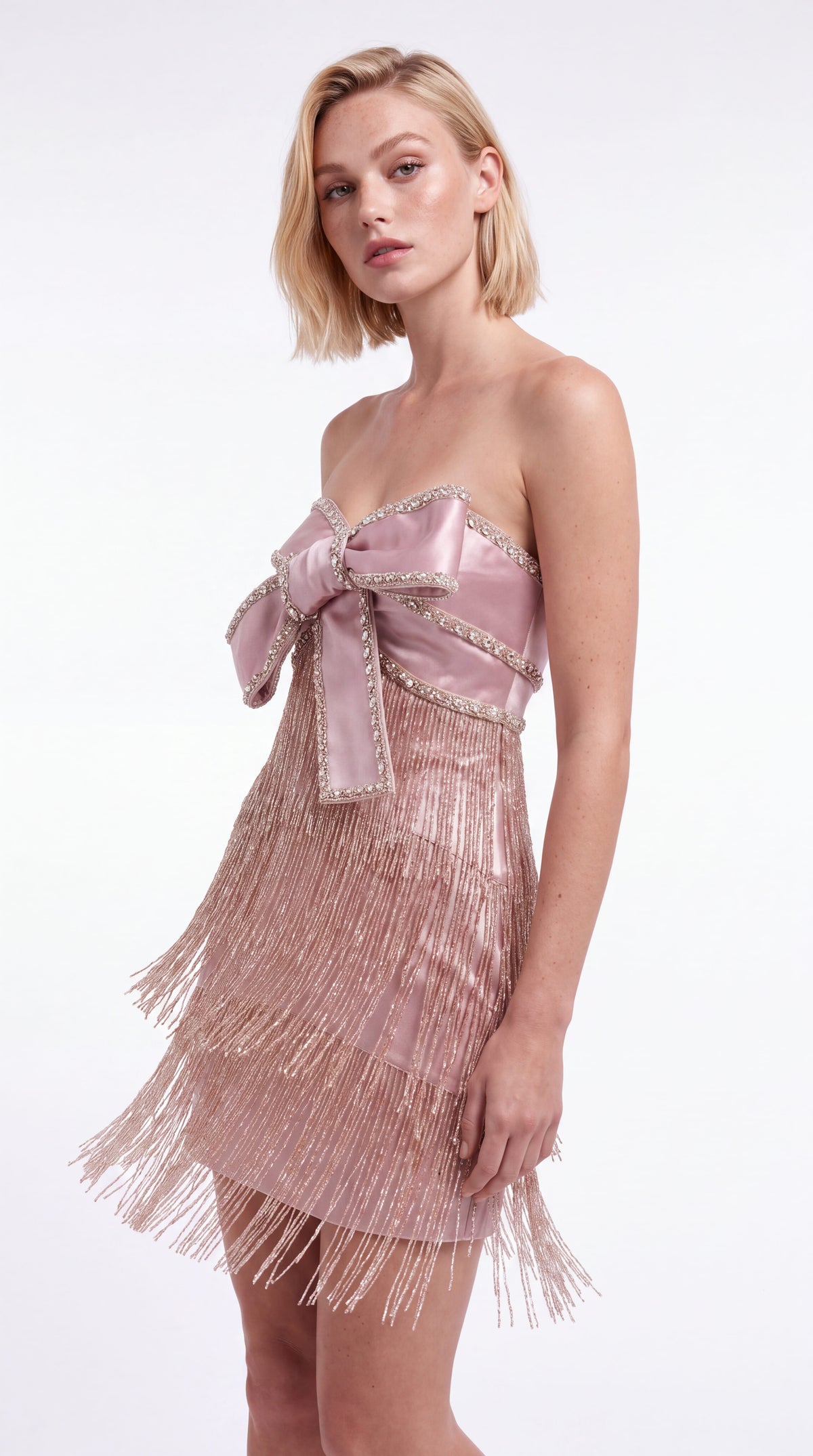 Roseline Bow Fringe Dress